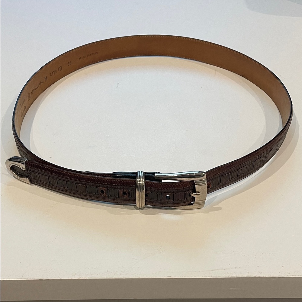 Men’s Mezlan Crocodile Made in Spain Belt - 38